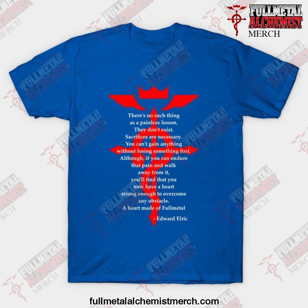 fullmetal-heart-t-shirt-blue-s-551 Fullmetal Heart T-Shirt Blue / S